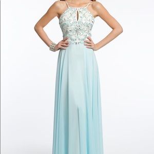 Sequin beaded bodice dress by Camille La Vie